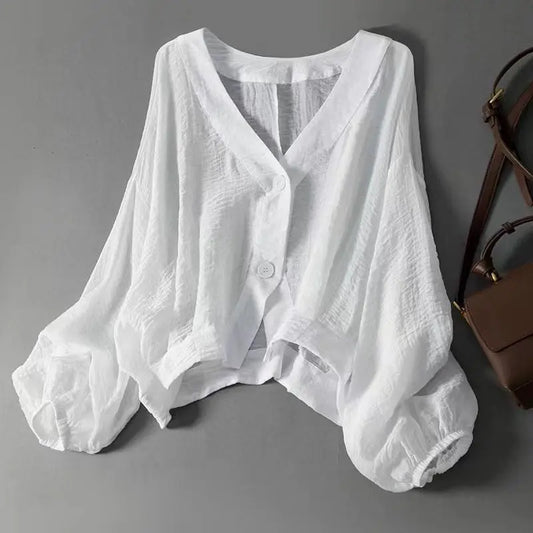 Grace Aurora Linen Blouse