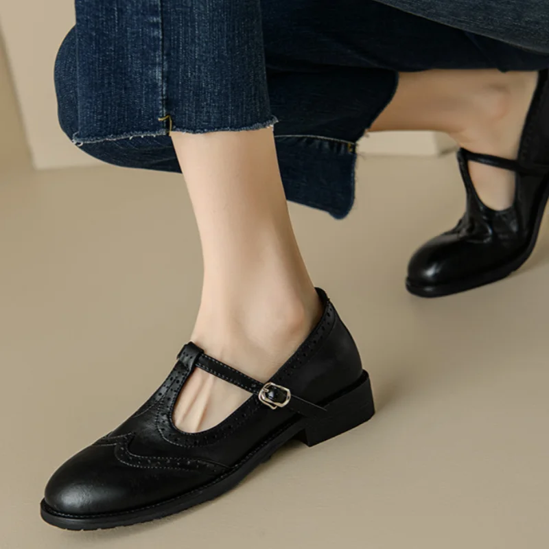 Sarah | Elegant T-Strap Mary Jane Shoes