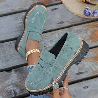 Elsa | College-Style Platform Loafers
