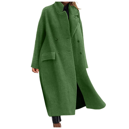 Florence Oversized Wool-Blend Trench Coat