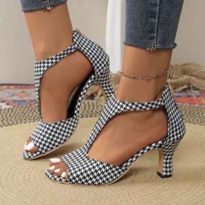 Seraphina Fish Mouth Heeled Sandals