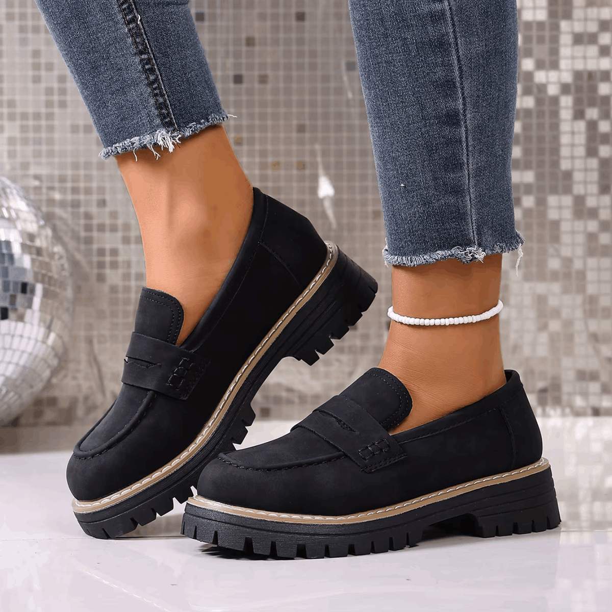 Elsa Platform Penny Loafers