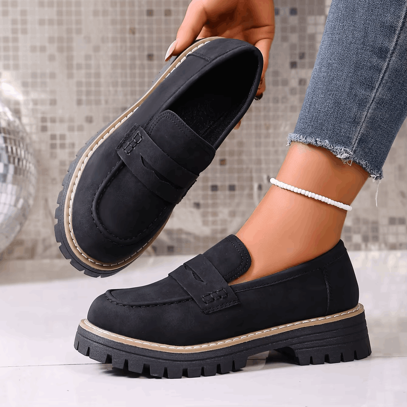 Elsa | College-Style Platform Loafers