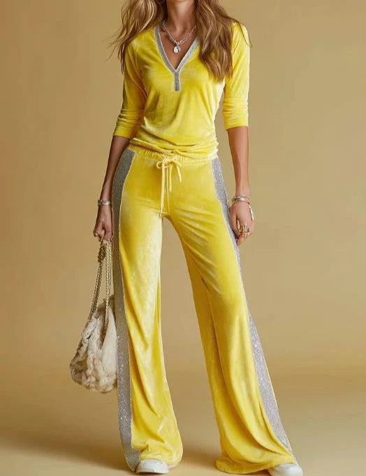 Marguerite Velvet Hooded Co-ord Tracksuit Set