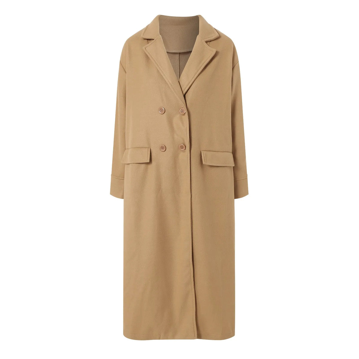 Florence Oversized Wool-Blend Trench Coat