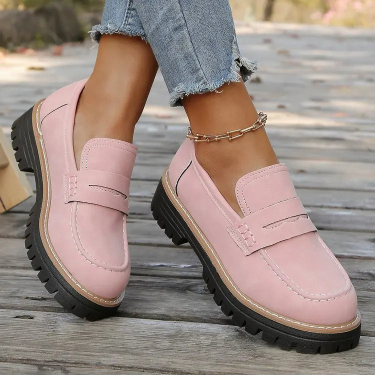 Elsa | College-Style Platform Loafers