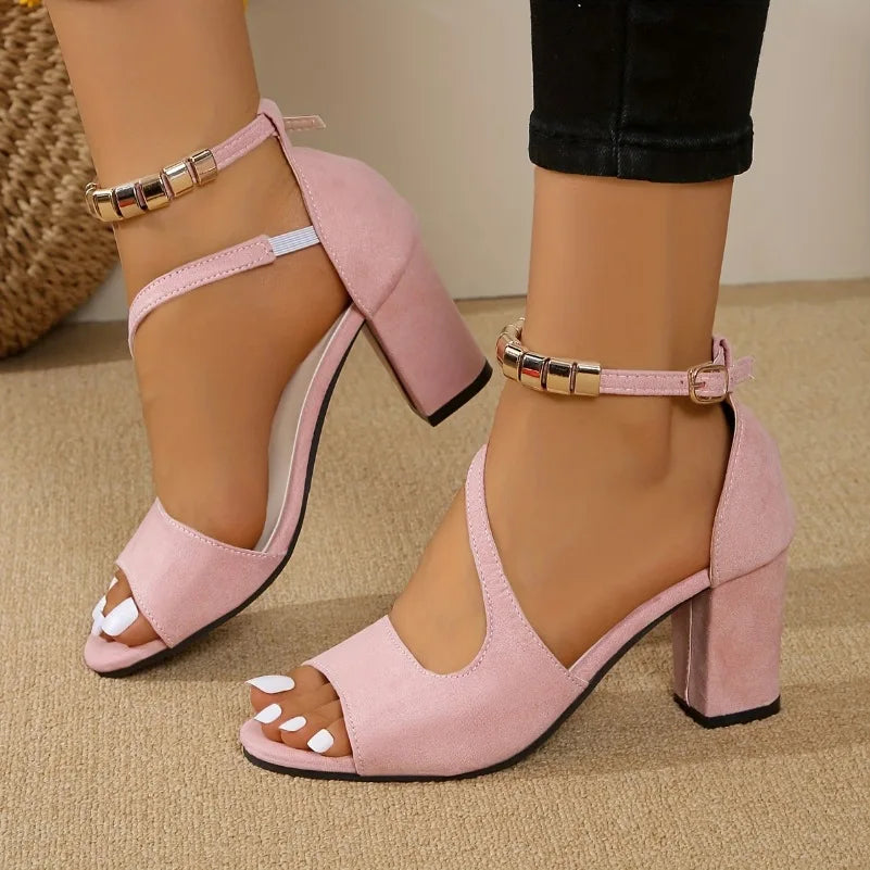 Seraphina Fish Mouth Heeled Sandals