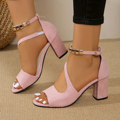 Seraphina Fish Mouth Heeled Sandals