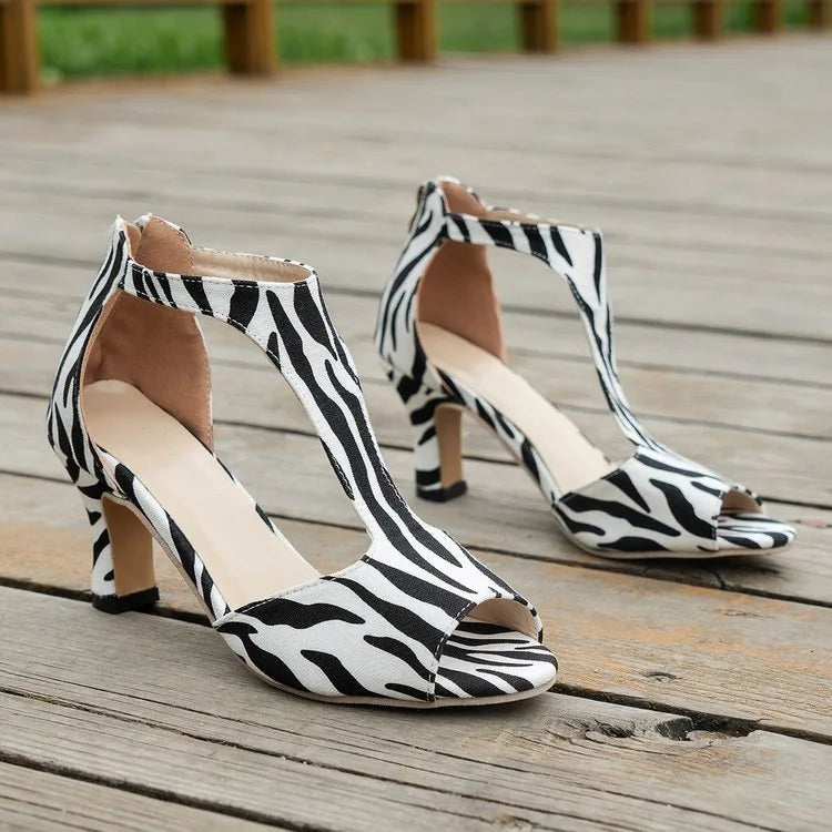 Seraphina Fish Mouth Heeled Sandals