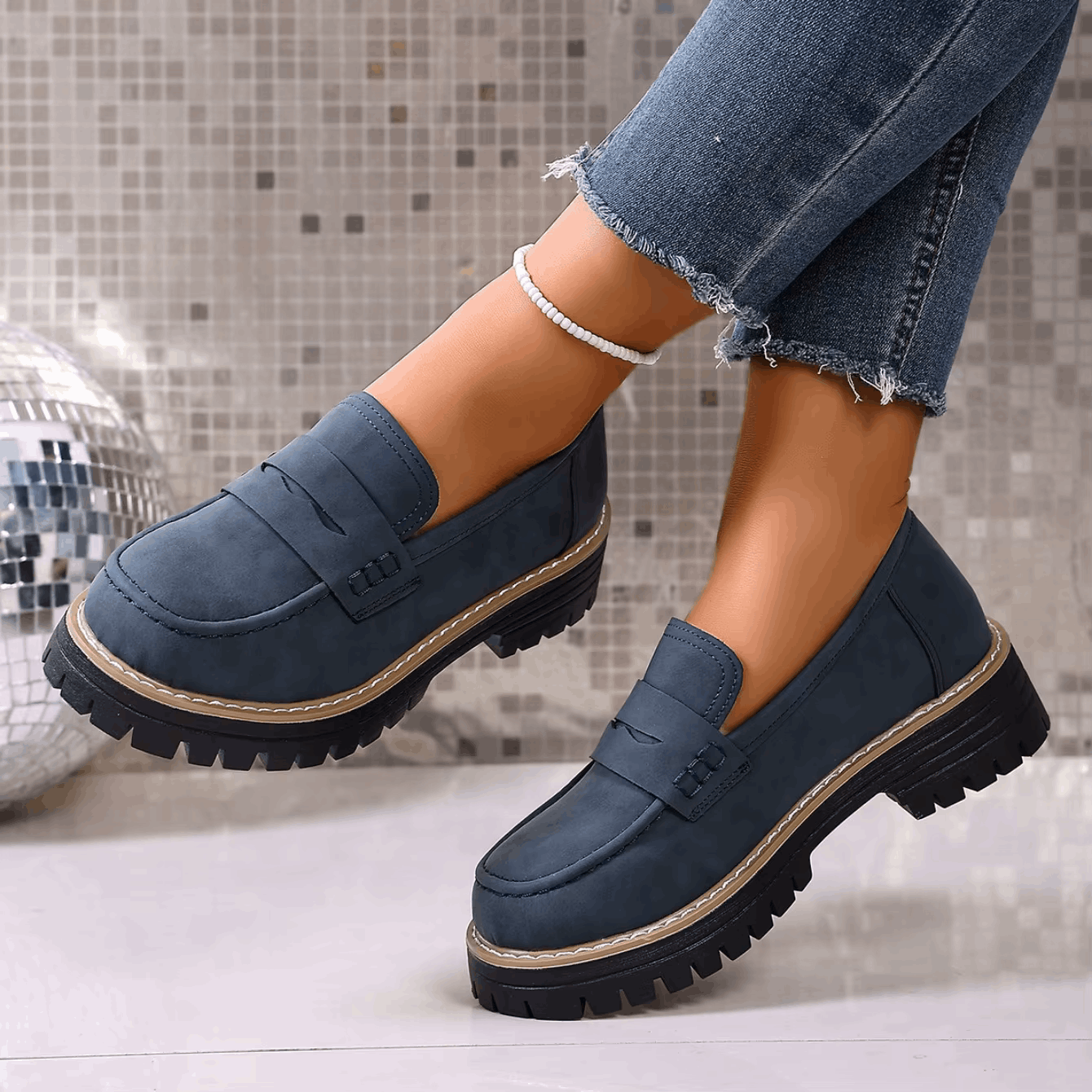 Elsa | College-Style Platform Loafers