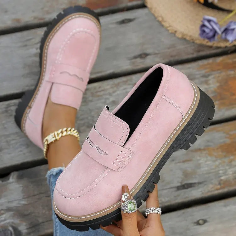 Elsa | College-Style Platform Loafers