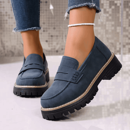 Elsa | College-Style Platform Loafers