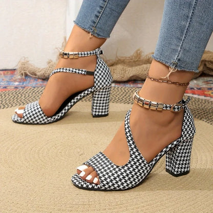 Seraphina Fish Mouth Heeled Sandals