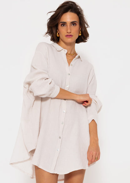 Hettie Oversized Muslin Blouse