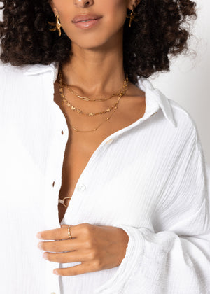 Hettie Oversized Muslin Blouse
