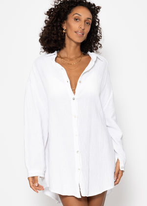 Hettie Oversized Muslin Blouse