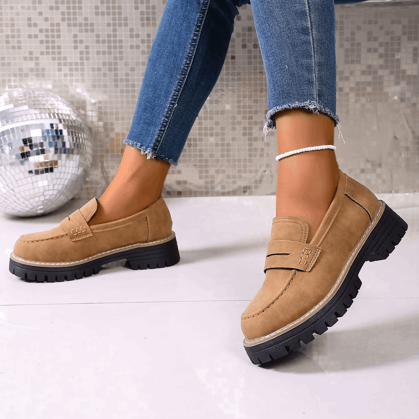 Elsa | College-Style Platform Loafers