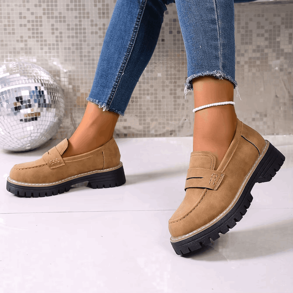 Elsa Platform Penny Loafers