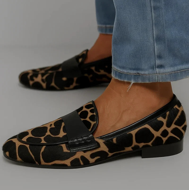 Sofia | Elegant Leopard Print Loafers