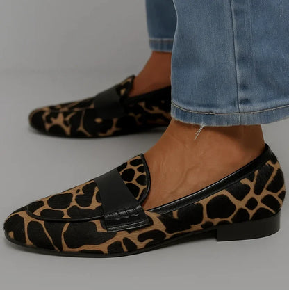 Sofia | Elegant Leopard Print Loafers