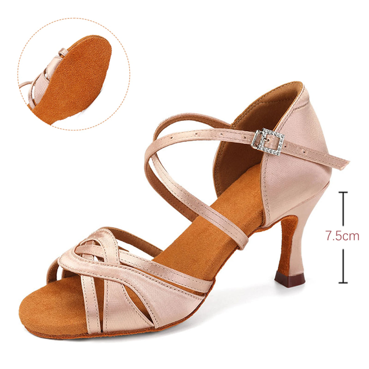 Cecilia Suede-Sole Ballroom & Latin Dance Heels
