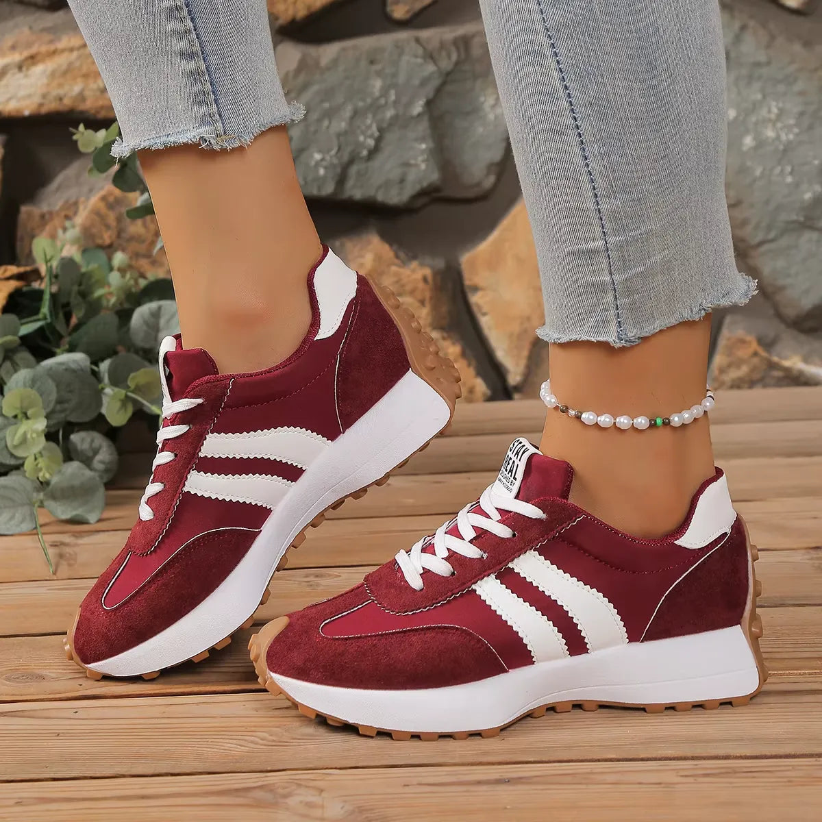 Marlowe Cushioned Stable-Sole Trainers