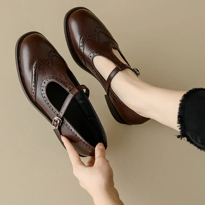 Sarah | Elegant T-Strap Mary Jane Shoes