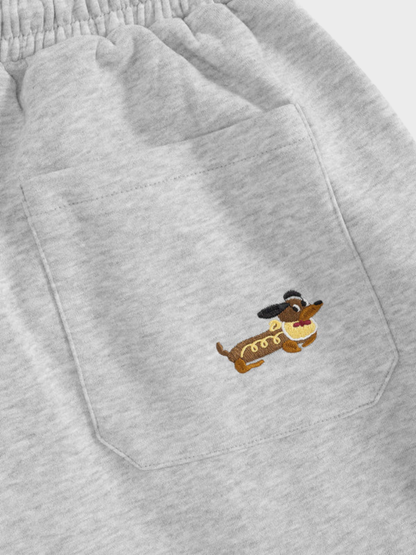 Amalfi Puppy-Embroidered Barrel Sweatpants
