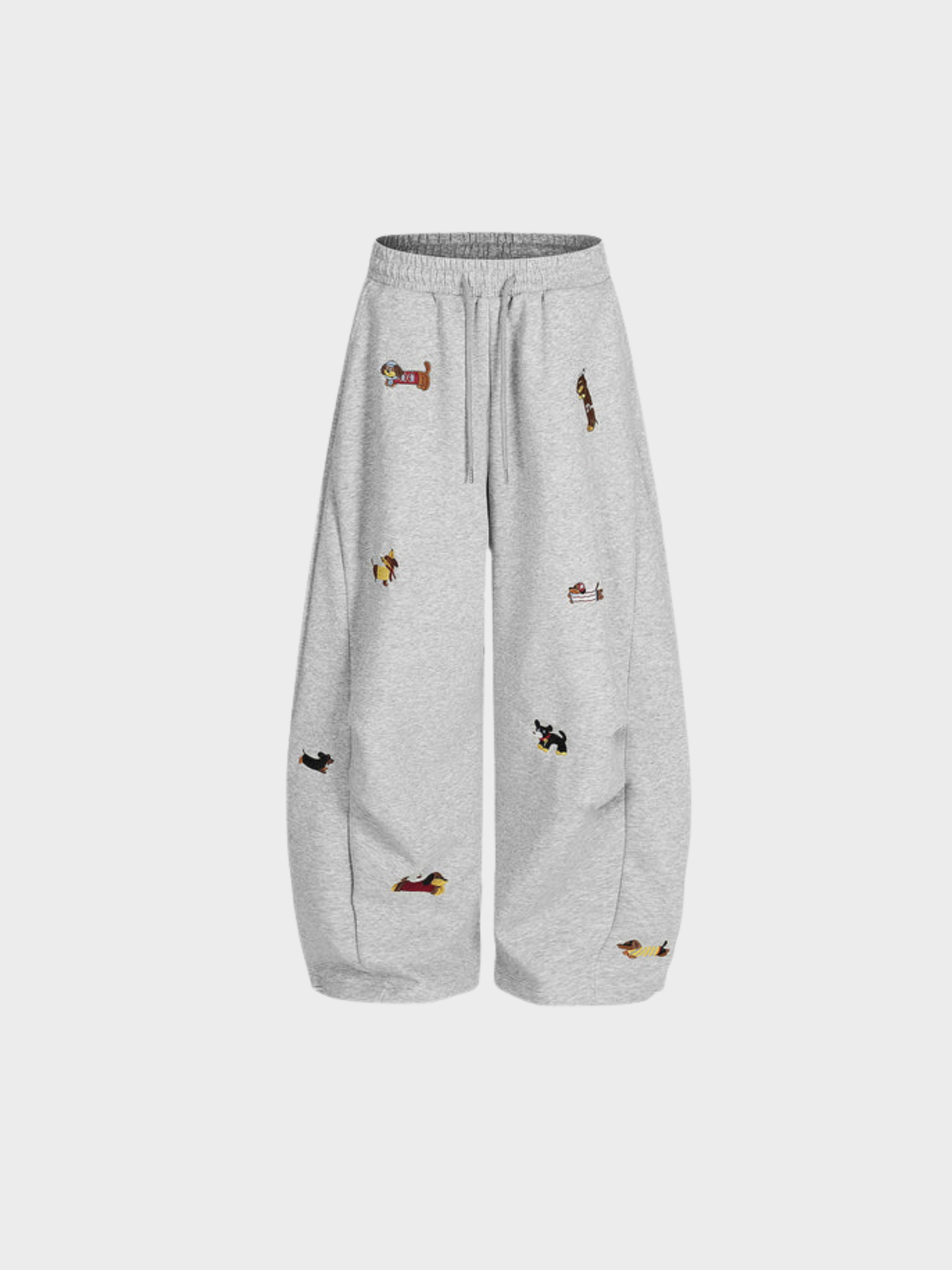 Amalfi Puppy-Embroidered Barrel Sweatpants