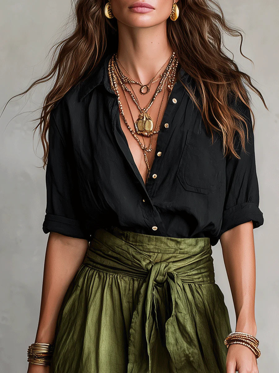Martina Elegant One-Shoulder Maxi Dress