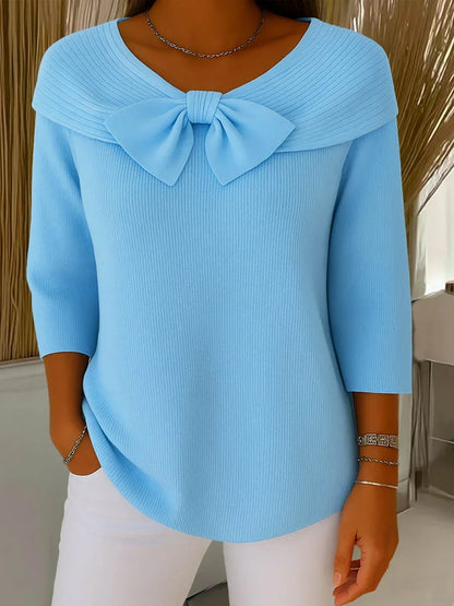 Bow Knit Pullover