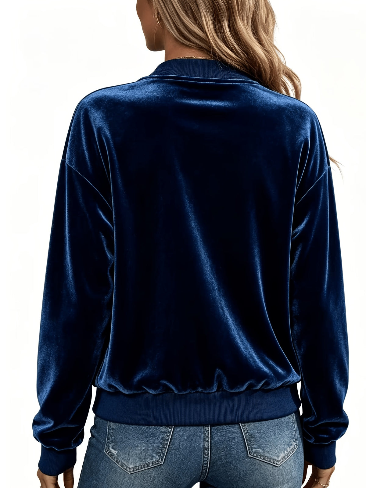 Charlotte velvet bomber jacket