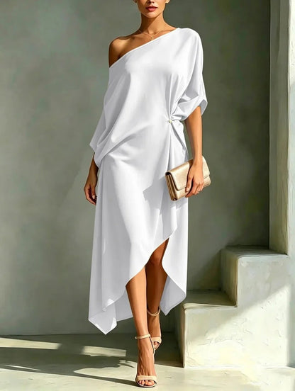 Clara Elegant Asymmetric Dress