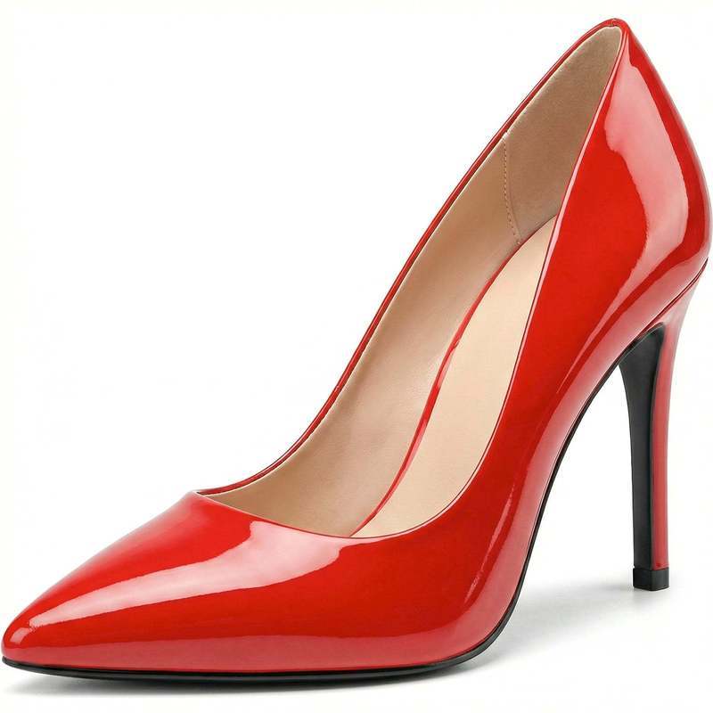Beatrice Court Shoes in Red Patent