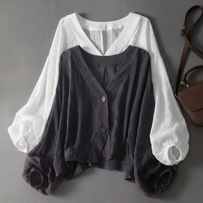 Grace Aurora Linen Blouse