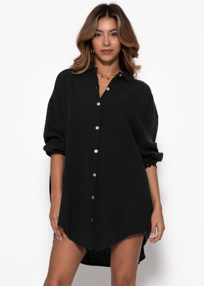 Hettie Oversized Muslin Blouse