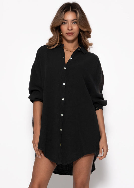 Hettie Oversized Muslin Blouse