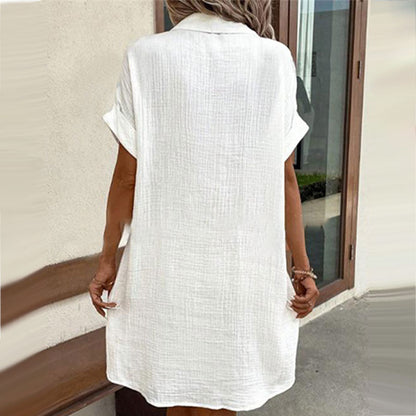 Cassia Buttoned Midi Shirt Dress