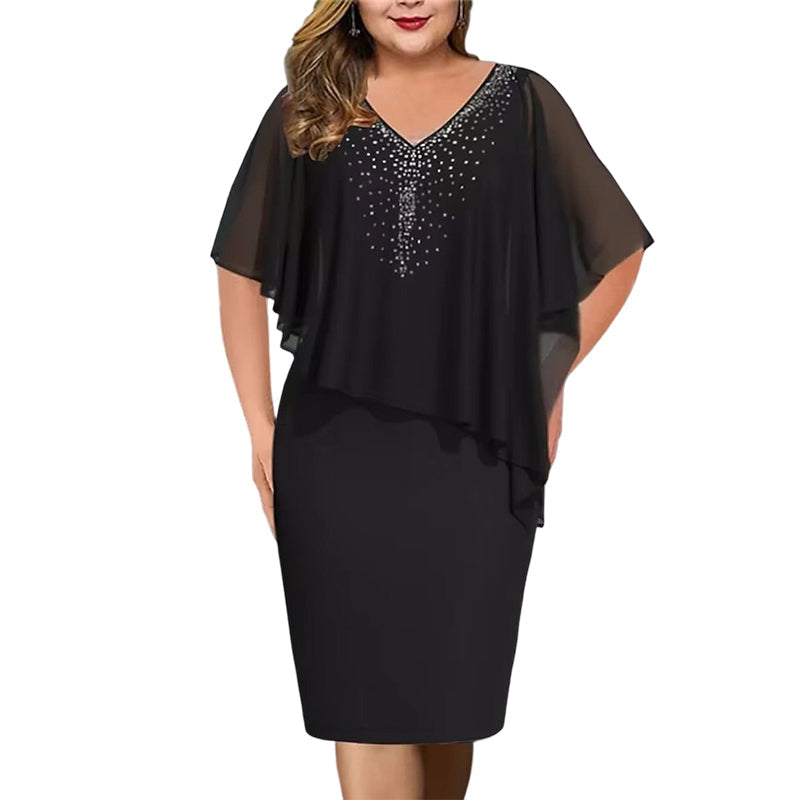 Grace Elegant V-Neck Dress