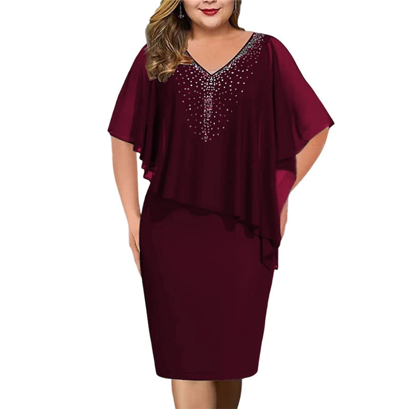 Grace Elegant V-Neck Dress