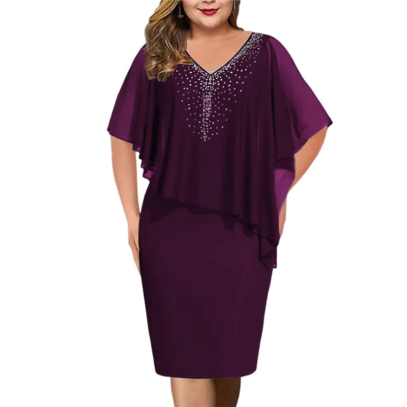 Grace Elegant V-Neck Dress