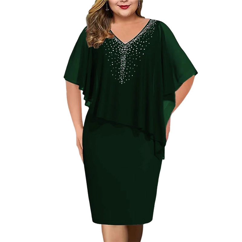 Grace Elegant V-Neck Dress