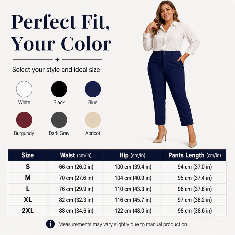 High Waisted Cropped Suit Pants
