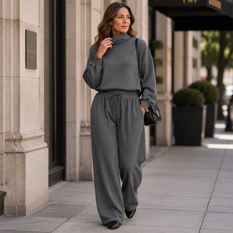 Chic Wide-Leg Two-Piece Outfit
