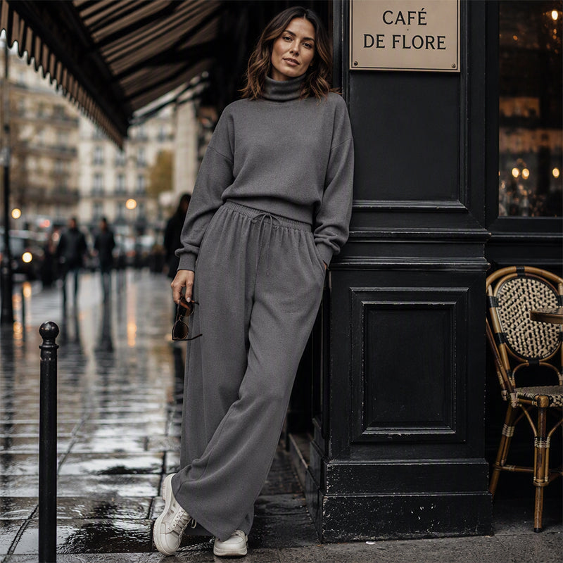 Chic Wide-Leg Two-Piece Outfit