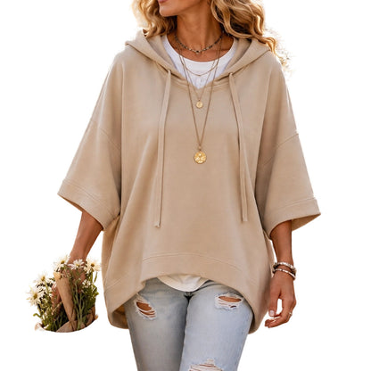 Elodie Relaxed Wide-Sleeve Hoodie