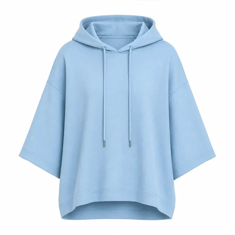 Elodie Relaxed Wide-Sleeve Hoodie