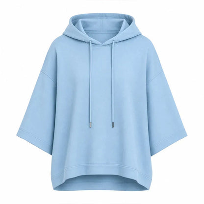 Elodie Relaxed Wide-Sleeve Hoodie