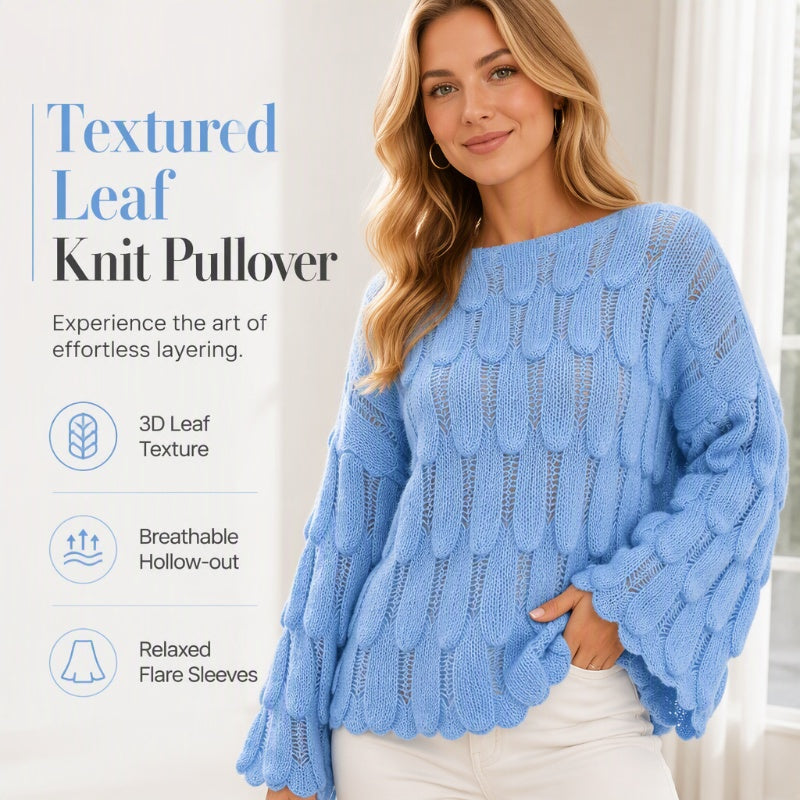 Hollow Out Slouchy Knit Sweater