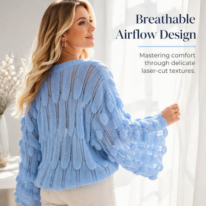 Hollow Out Slouchy Knit Sweater
